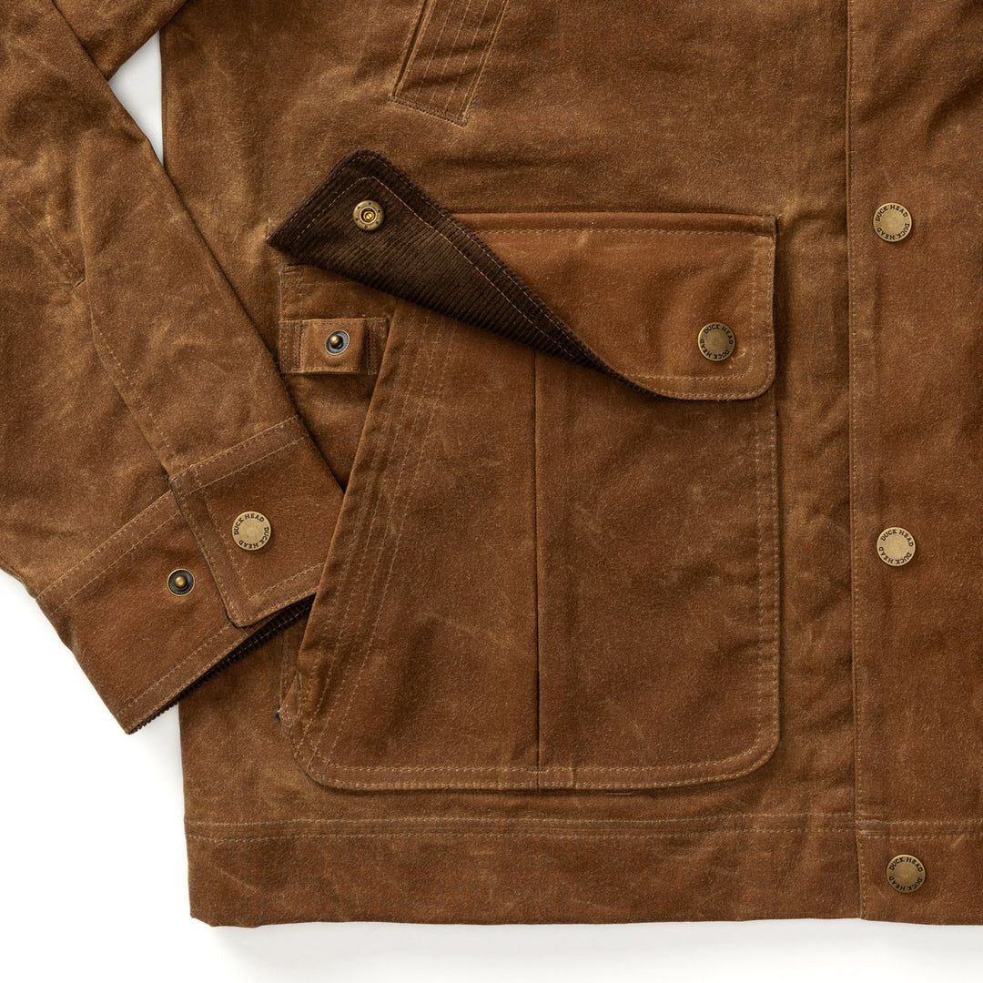 Waxed Duck Canvas Jacket -  Buckskin