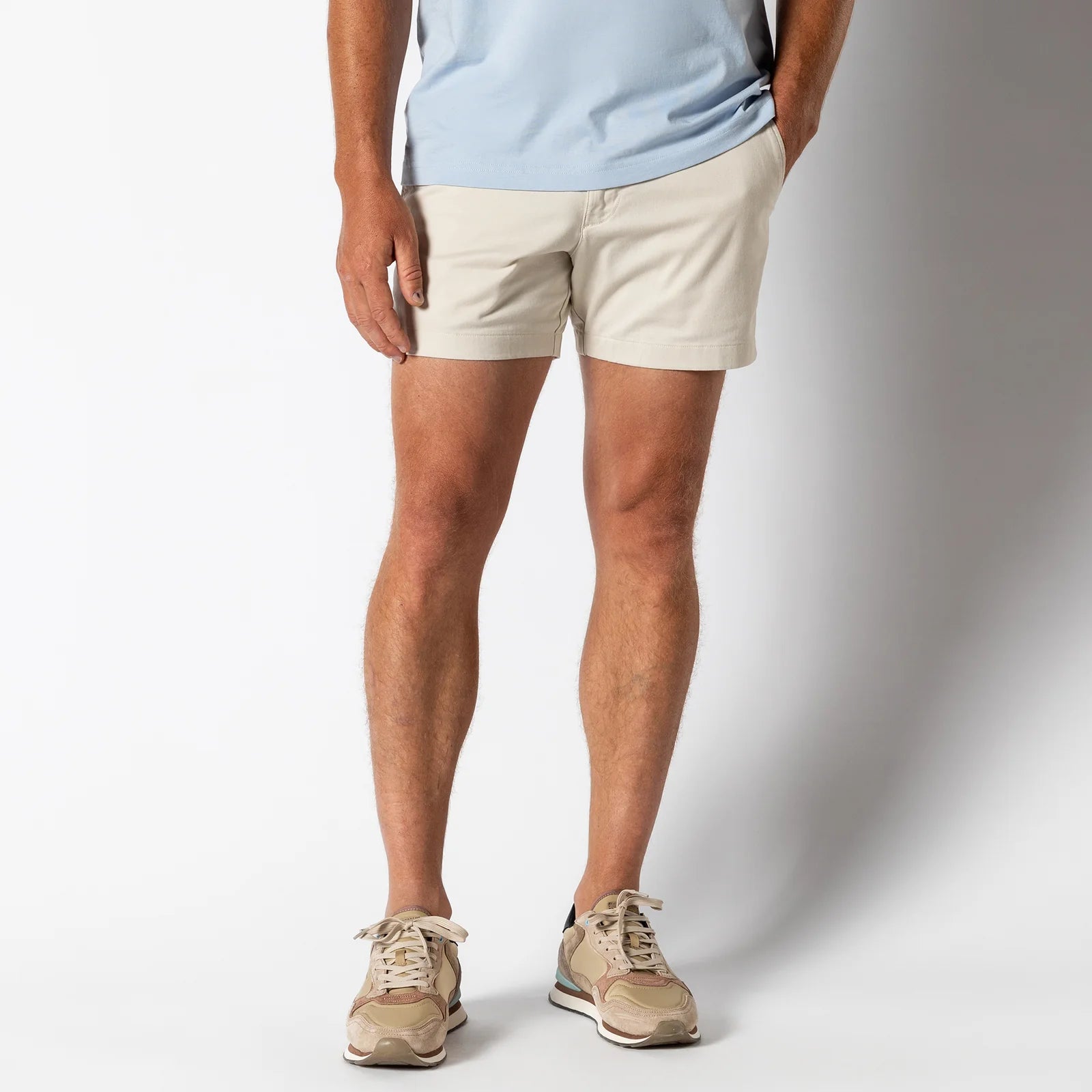 5" Gold School Chino Short - Stone