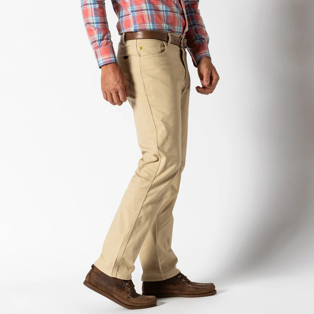 Classic Fit Pinpoint Canvas 5Pkt Pant - SAND