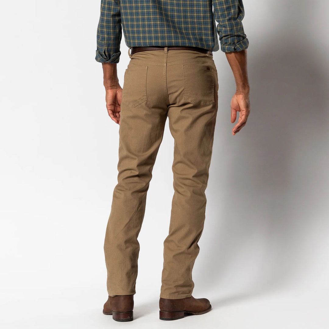 Classic Fit Pinpoint Canvas 5Pkt Pant - Weathered Oak
