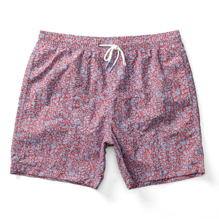 6in. Print Sailport Swim Short-Serenity Blue