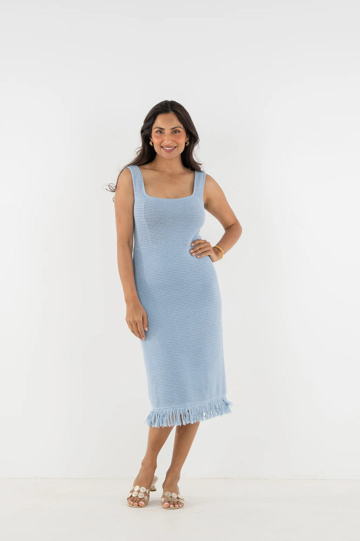 Tulum Knit Dress - Nantucket Breeze