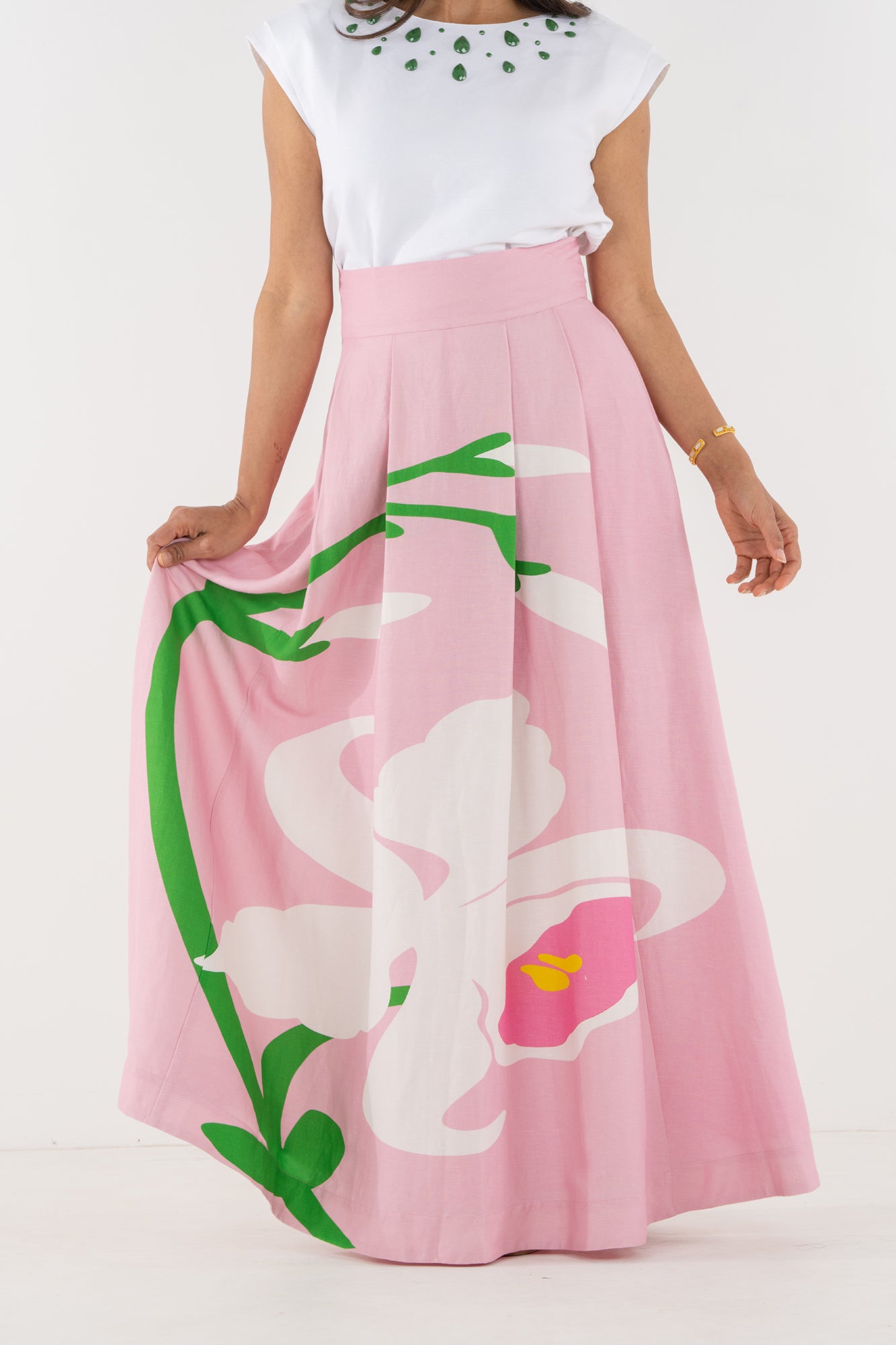 Milly Skirt - Blush Flora