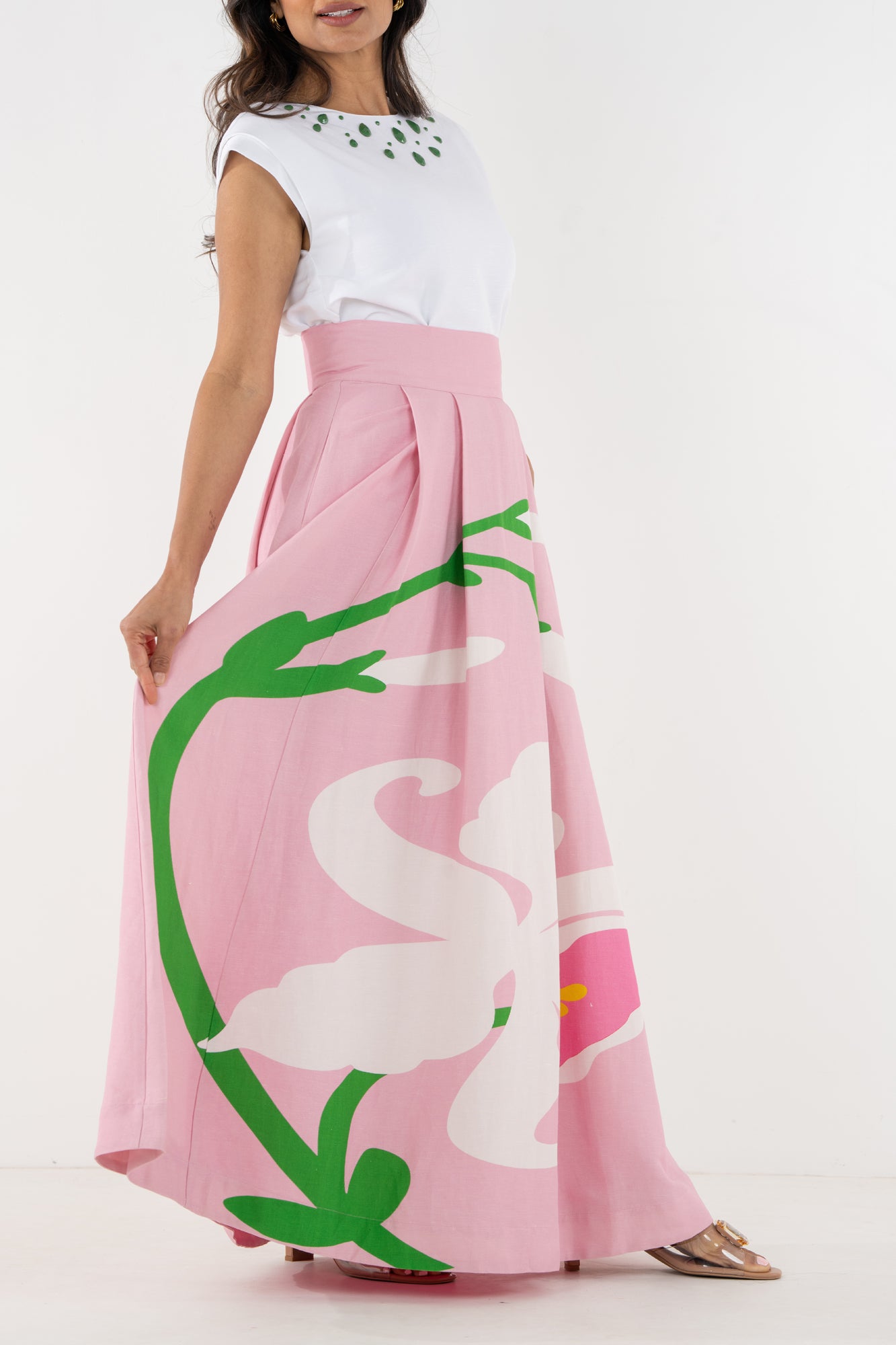 Milly Skirt - Blush Flora