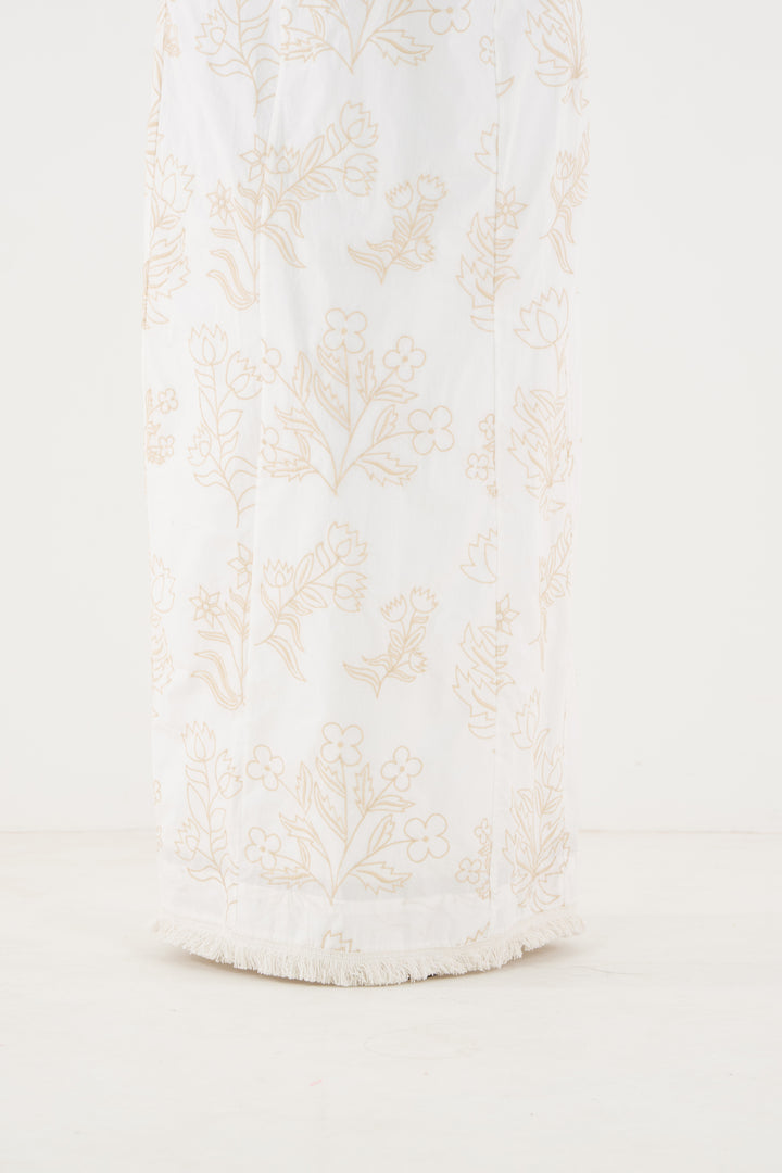 Hepburn Dress - Blanc Petals