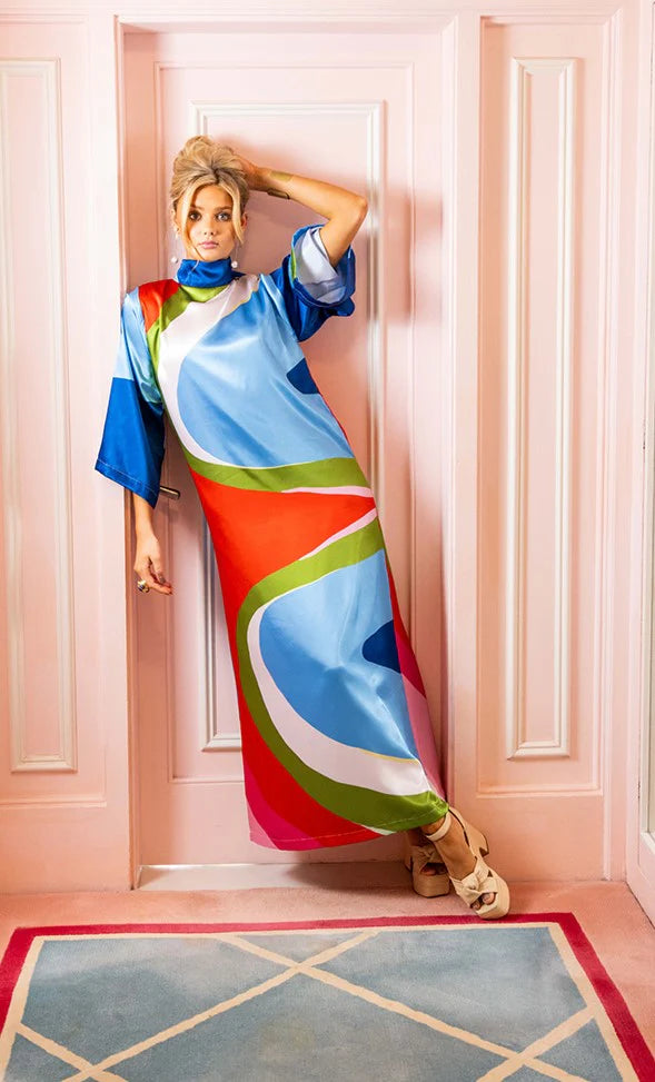 The Darling Dress Long - Venice Swirl