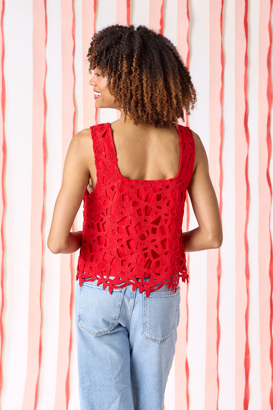 Dutton Tank - Pomegranate Lace