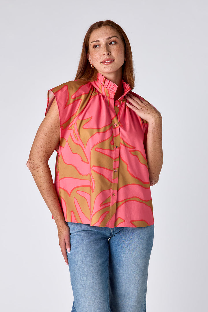 Billie Blouse - Pressed Floral
