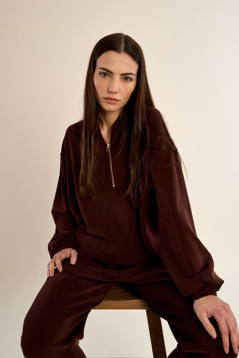 Edie Sweatshirt - Chocolate