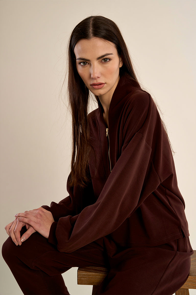 Edie Sweatshirt - Chocolate