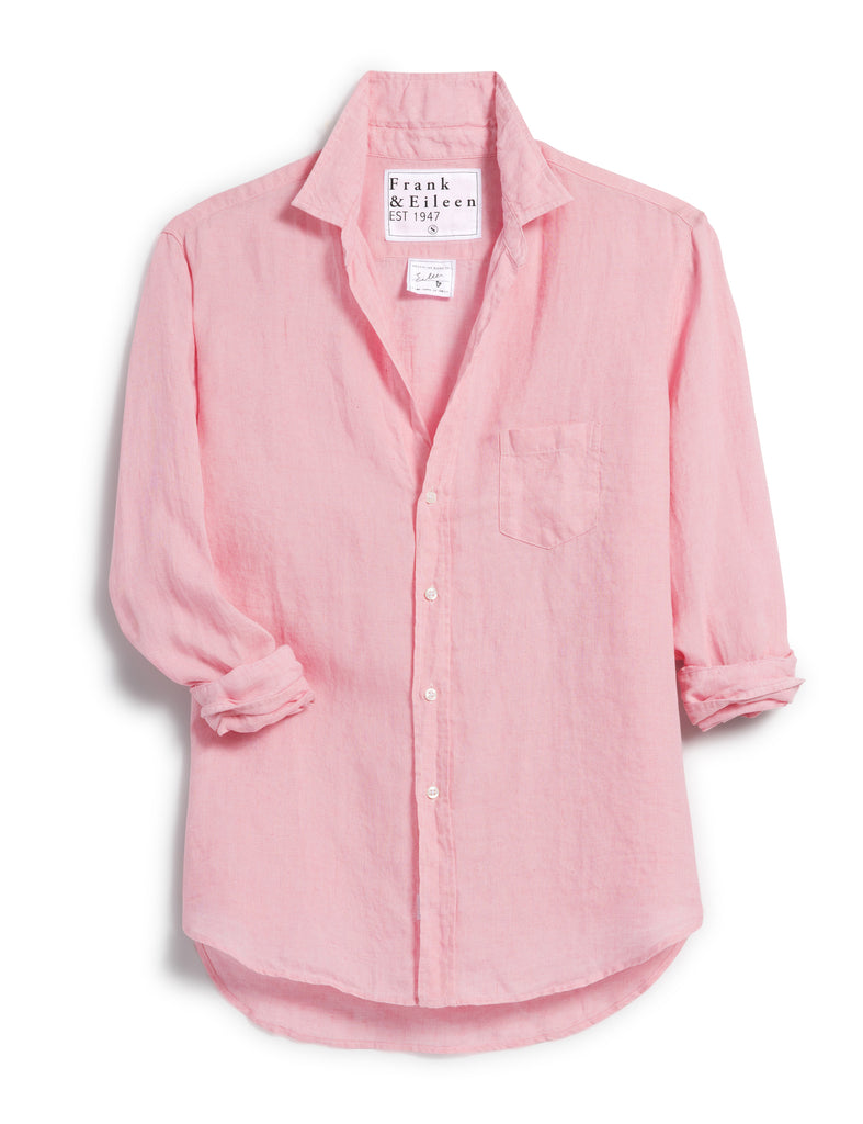 Eileen Relaxed Button Up Shirt - Bubblegum Pink