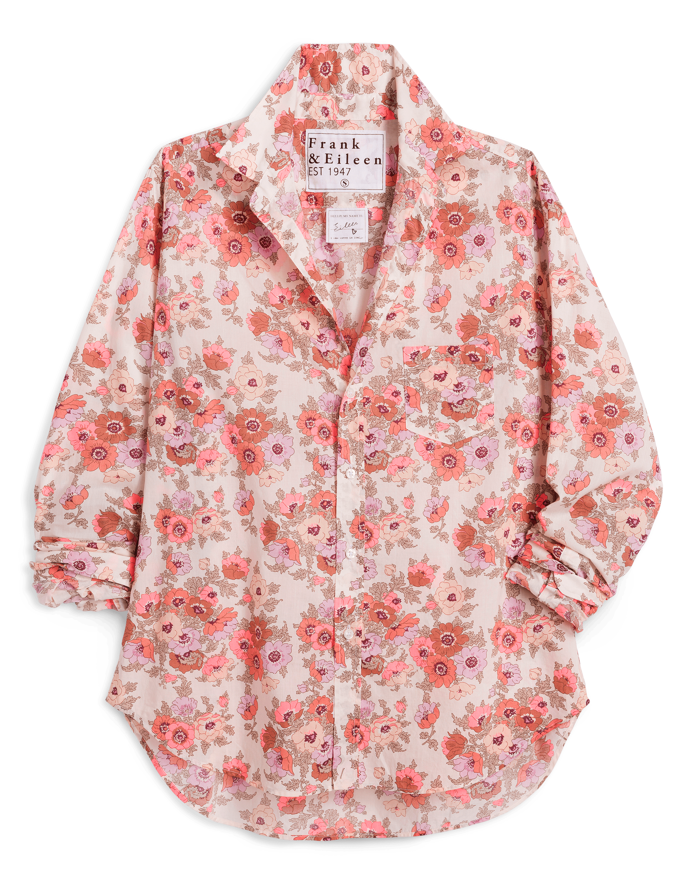 Eileen - Relaxed Button-Up Shirt - Muted Florals