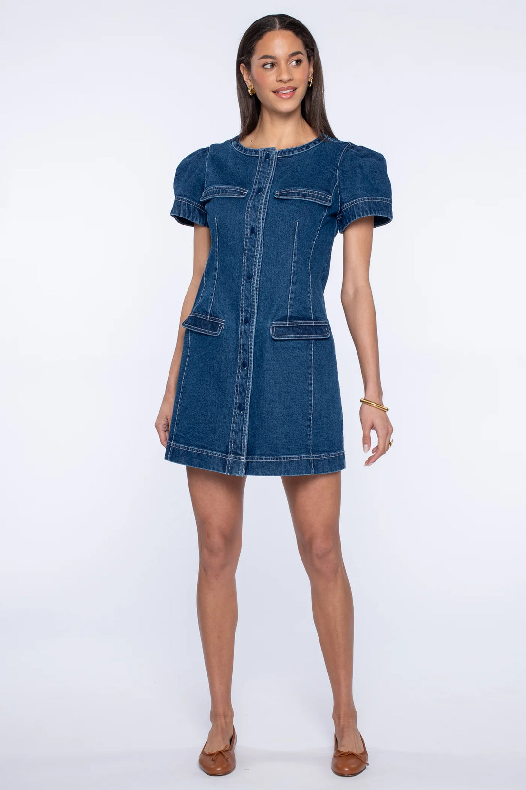 Rory Dress - Washed Denim
