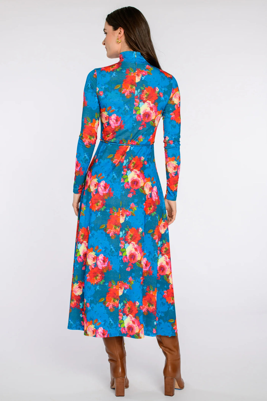 Stevie Dress-Holiday Chintz Teal