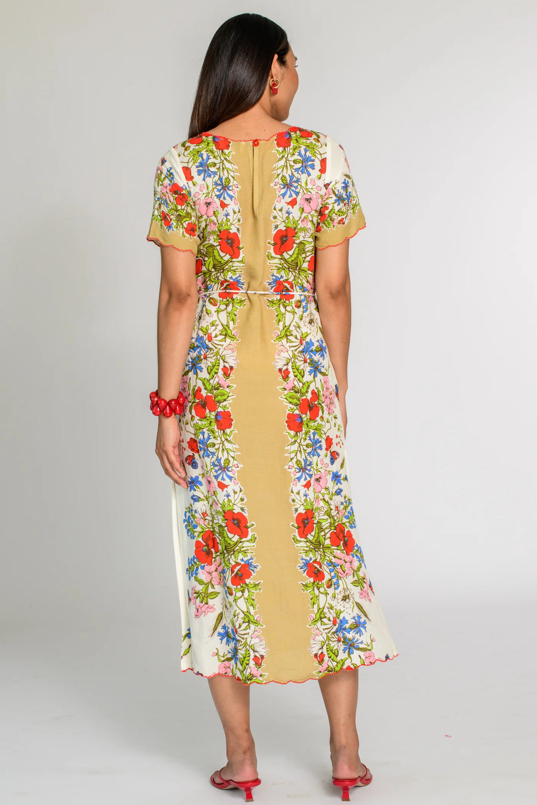 Tess Midi Dress - Butterfly Garden