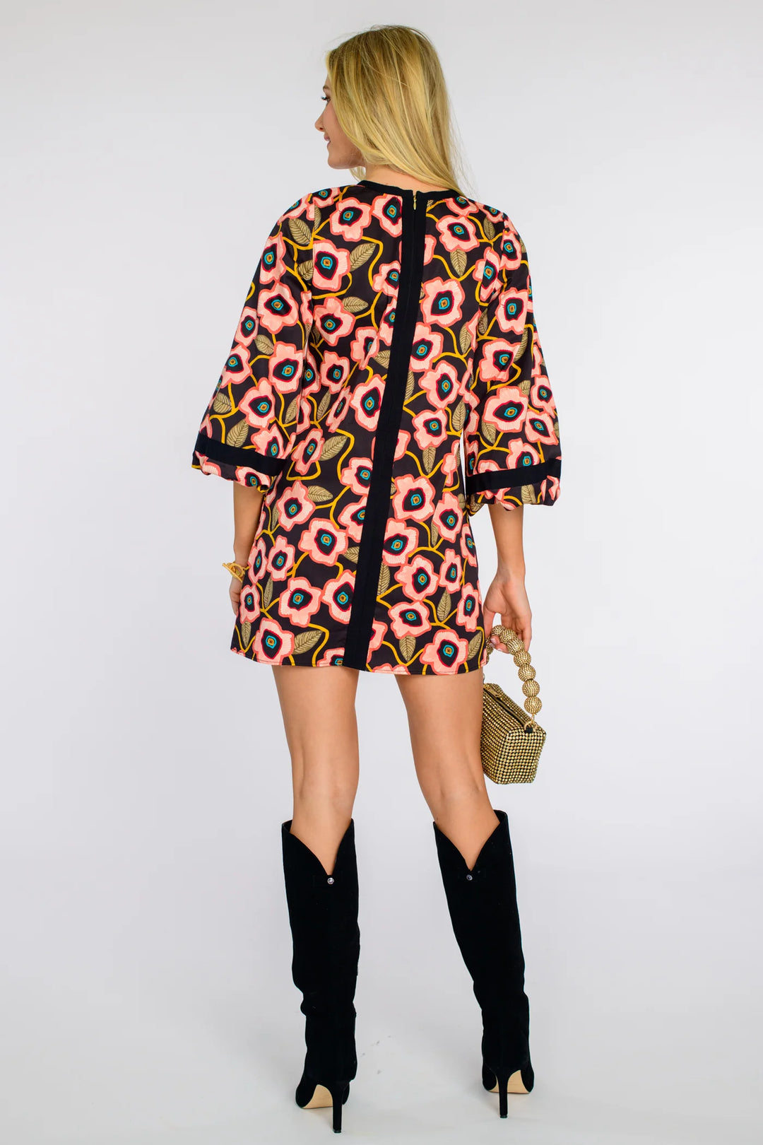 London Dress in Poppies