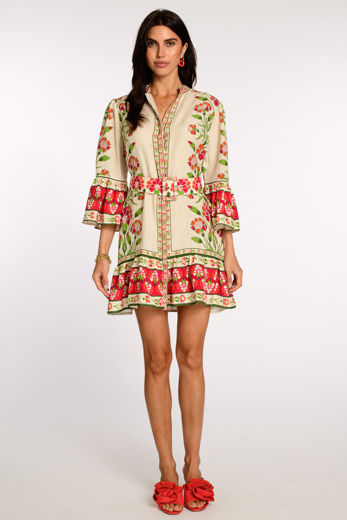 Frances Dress Indian Flower Ivory