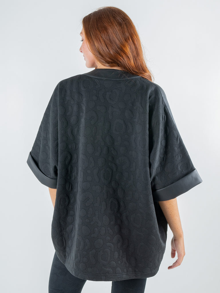 Coco Cape Jacket Jet Black