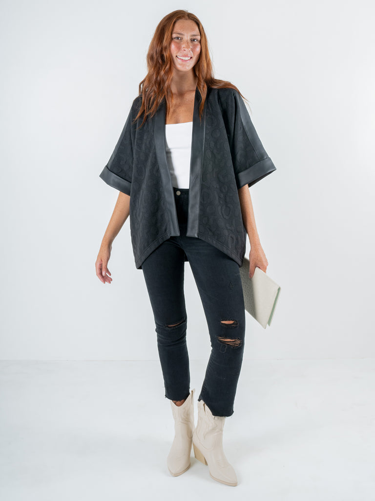 Coco Cape Jacket Jet Black