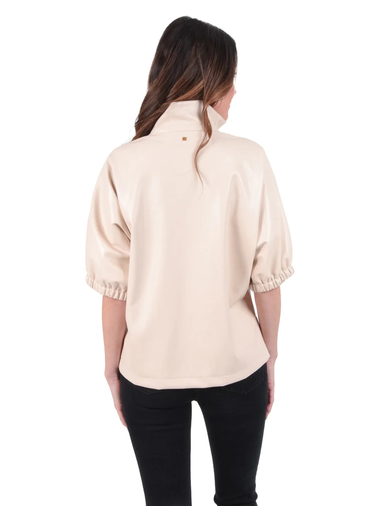 Poppy Top - Sandshell Vegan Leather