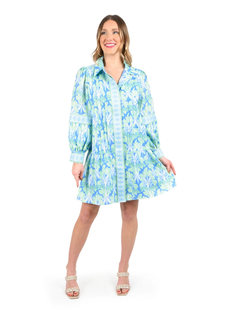 Delany Dress in Lily Pad