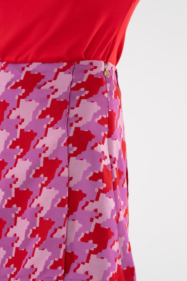 Social Skirt - Houndstooth