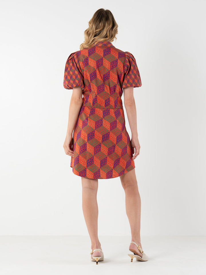 Britt Dress - Vintage Monogram