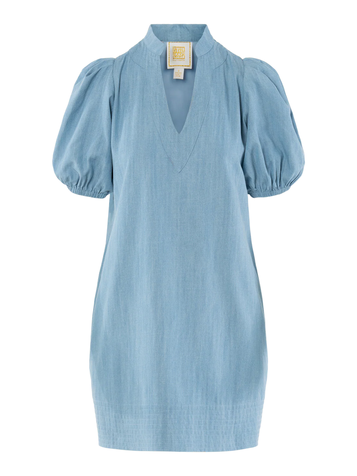 Hampton Mini Dress - Denim Chambray