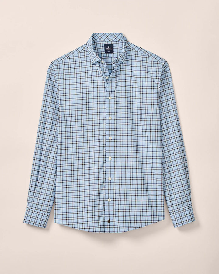Featherweight Perf. Button Down Shirt - Jaden - Malibu