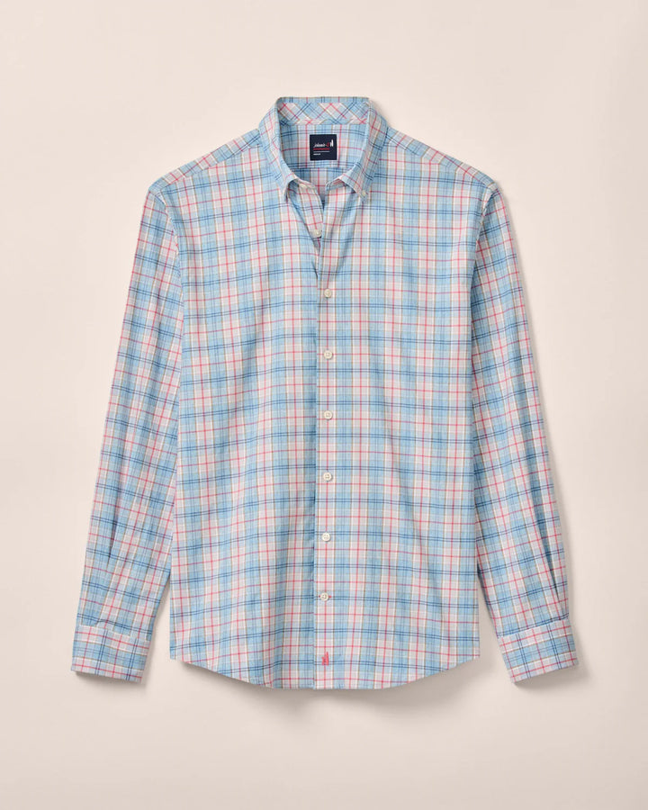 Everyday Perf. Button Down Shirt - Lanes - Malibu