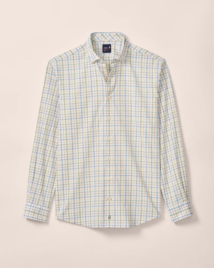 Everyday Perf. Button Down Shirt - Maarten - Moss