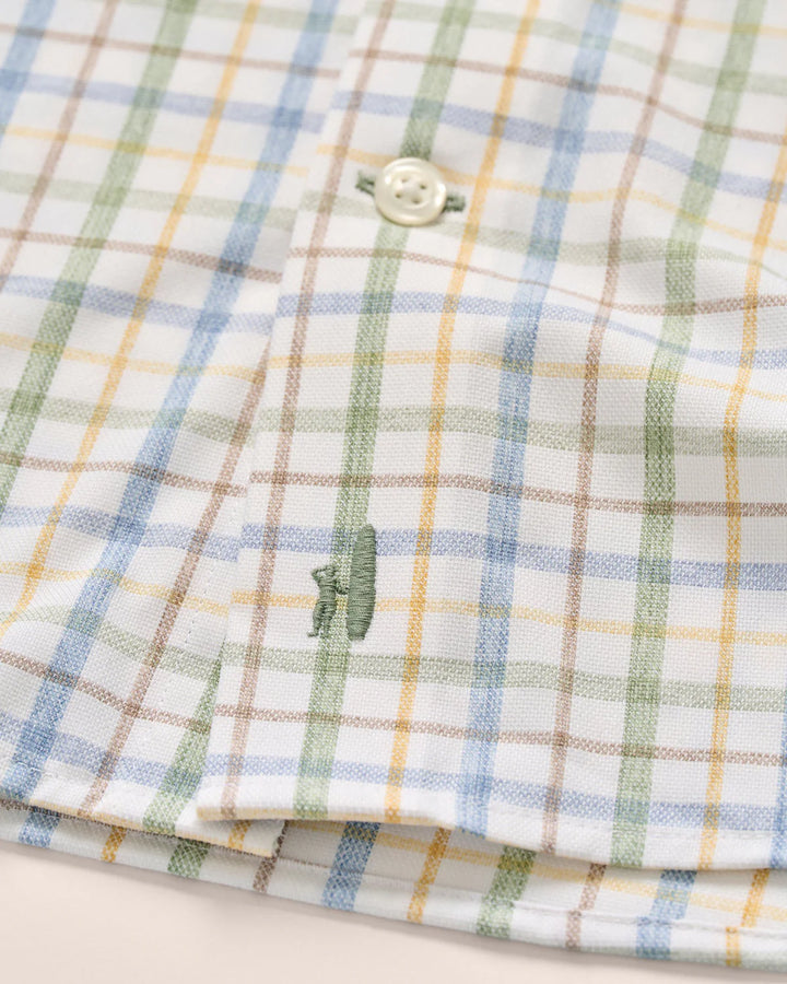 Everyday Perf. Button Down Shirt - Maarten - Moss