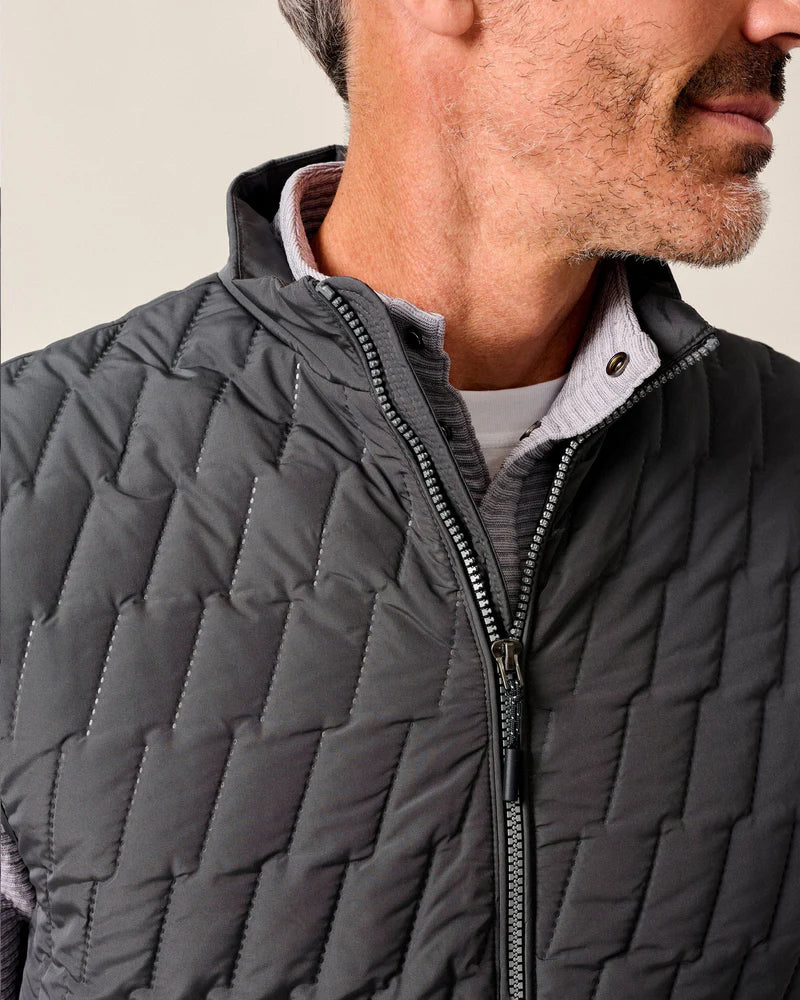 Belfry Quilted Puffer Vest- Dark Gray