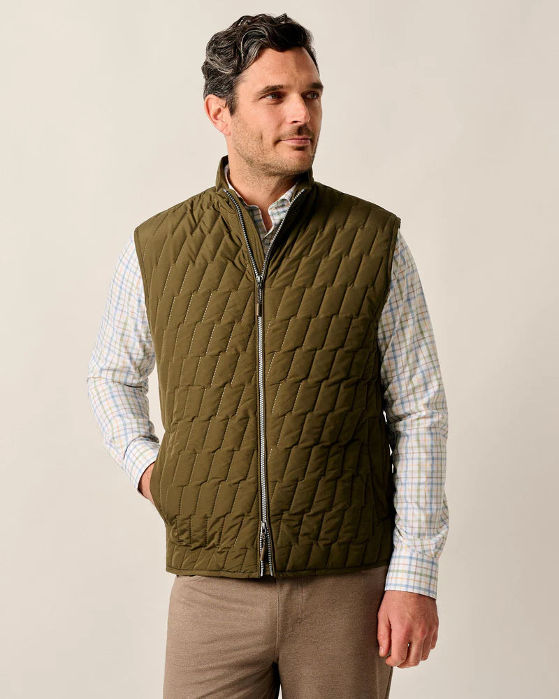 Belfry Quilted Puffer Vest- Mangrove