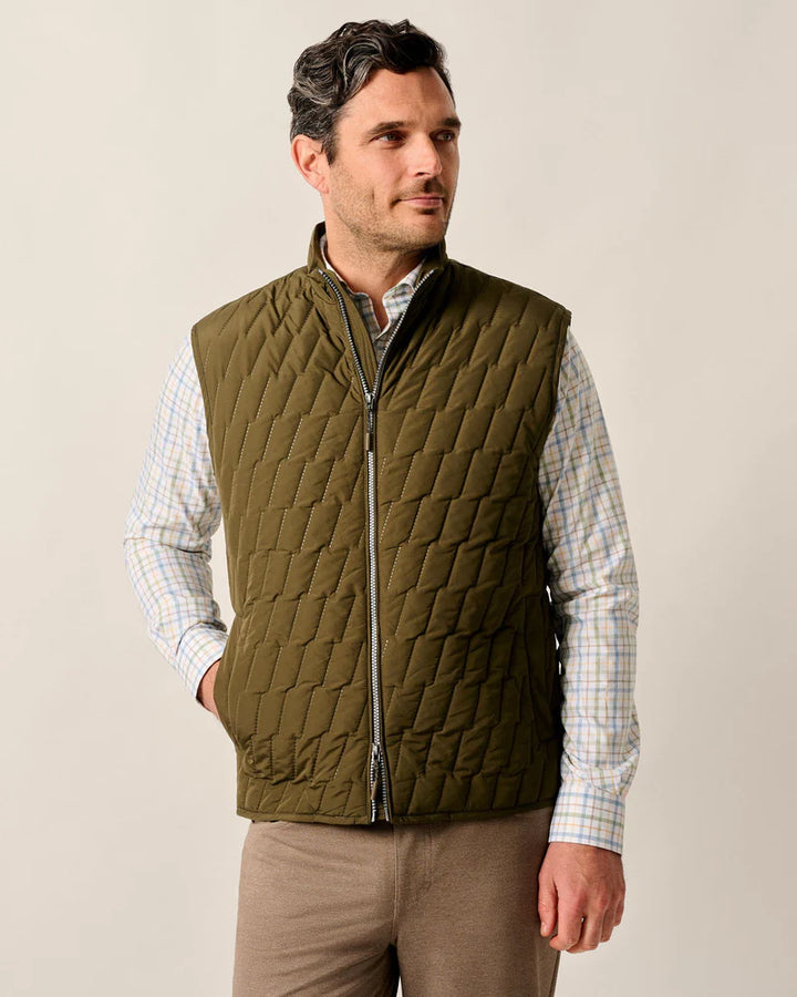 Belfry Quilted Puffer Vest- Mangrove