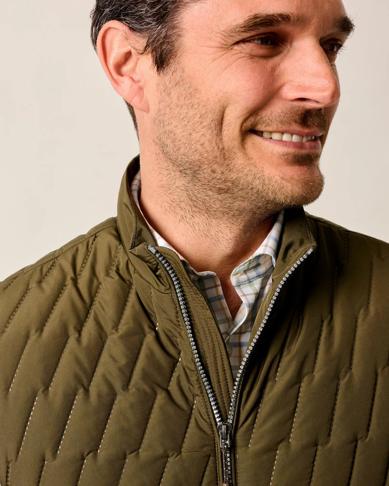 Belfry Quilted Puffer Vest- Mangrove