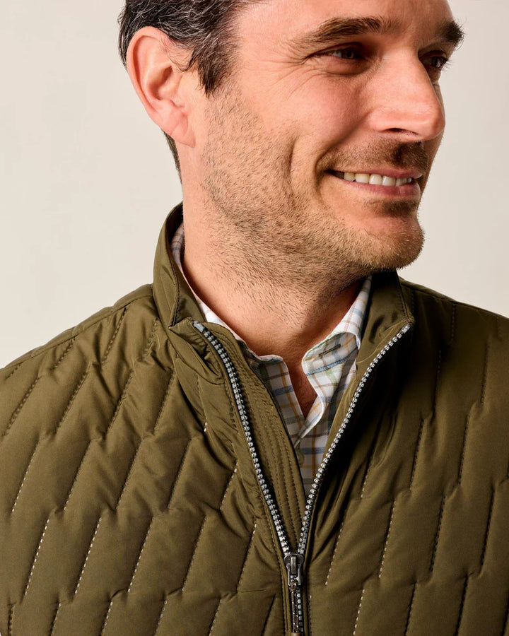Belfry Quilted Puffer Vest- Mangrove