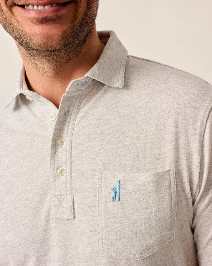 Original 4-Button Polo - Heathered 2.0 - Gray