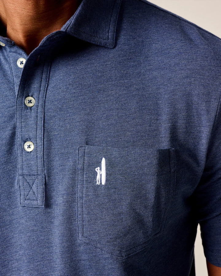 Original 4-Button Polo - Heathered 2.0 - Oceanside