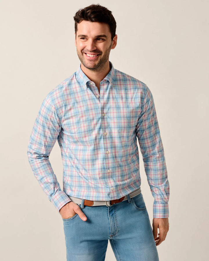 Everyday Perf. Button Down Shirt - Lanes - Malibu