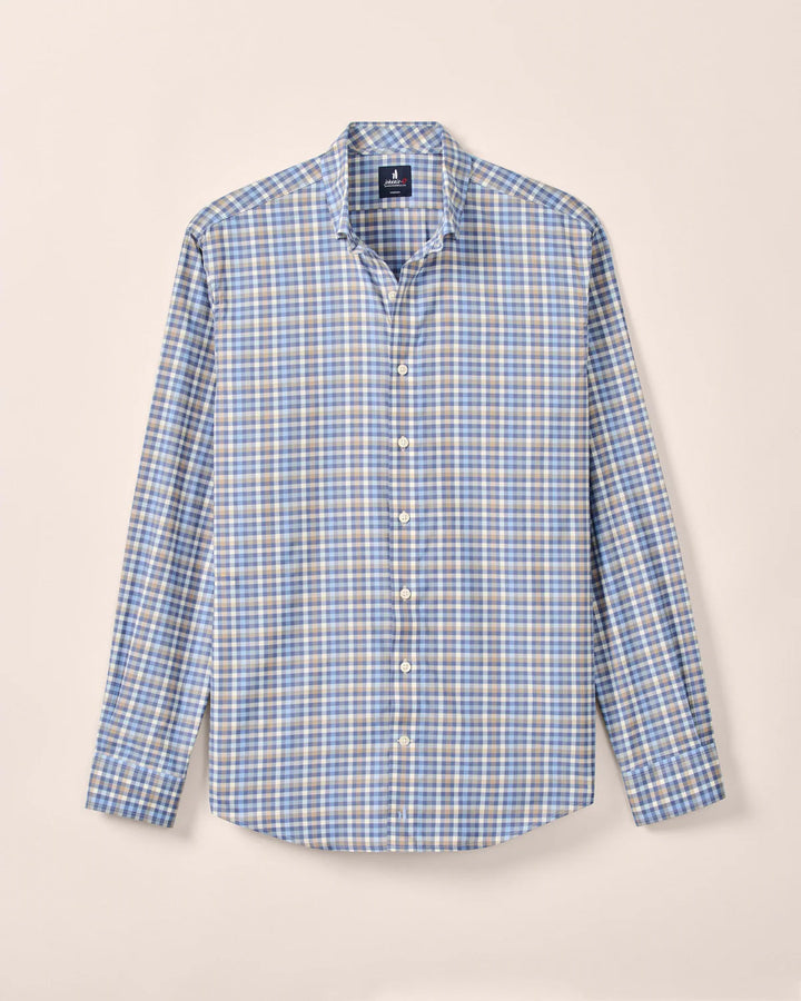 Featherweight Perf. Button Down Shirt - Olie - Navy