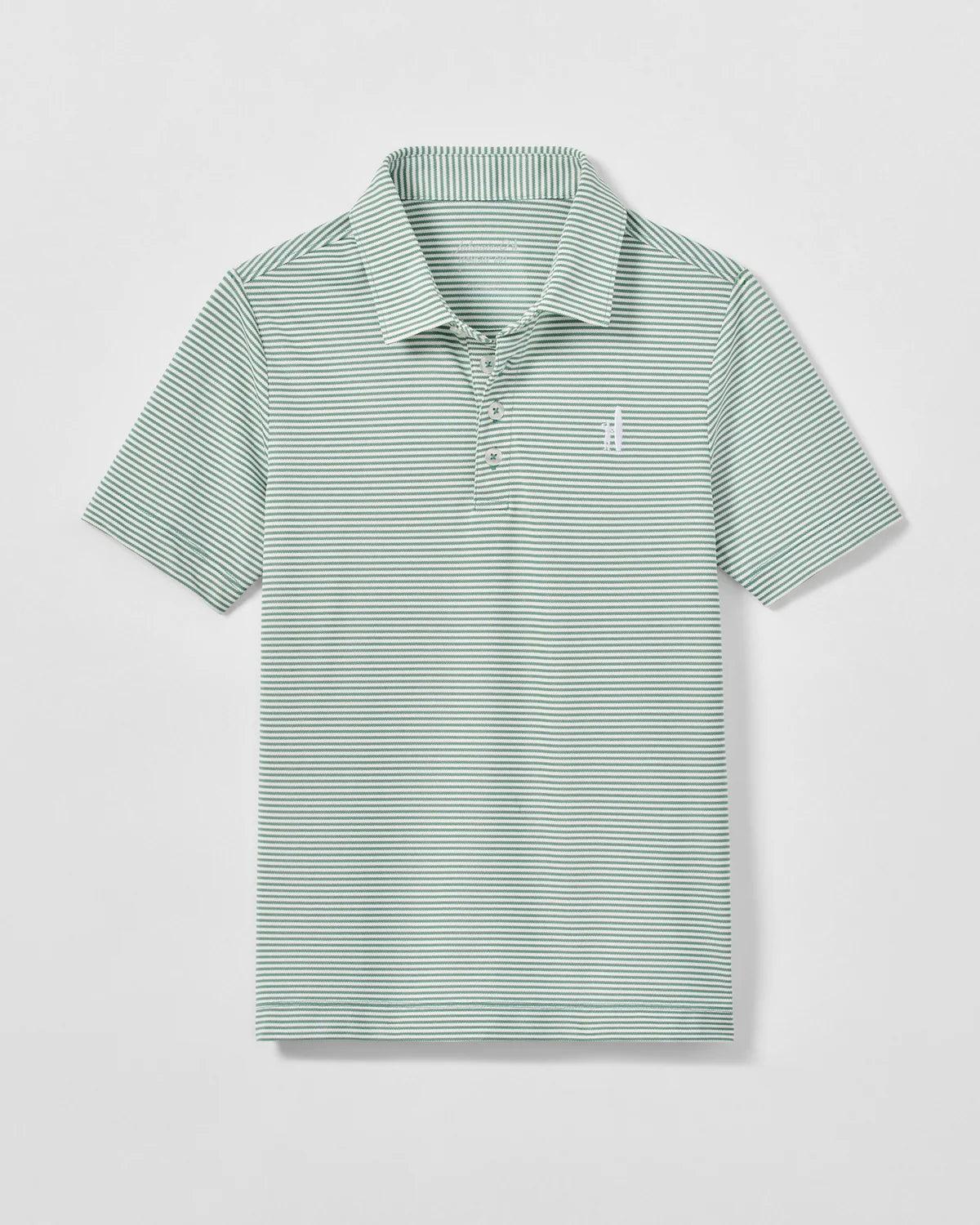 Perf. Mesh Jr. Polo-Dru Stripe-Sublime