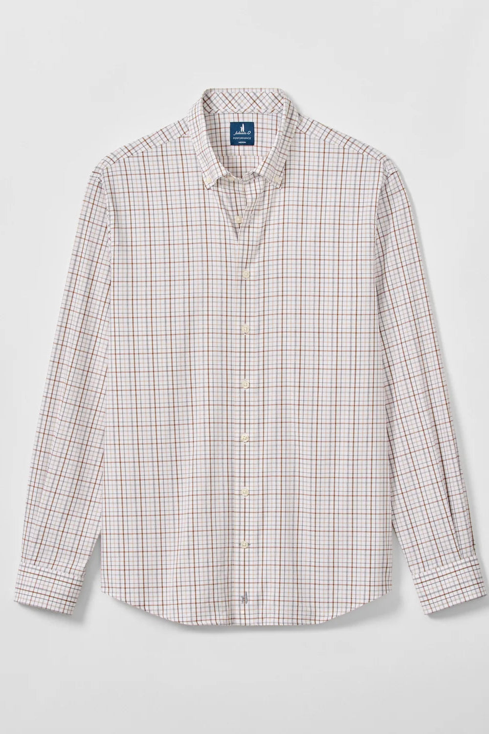 Everyday Performance Button Down Shirt - Sandalwood Pane