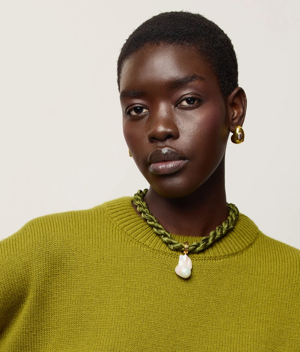 Woven Collar Necklace - Olive Branch