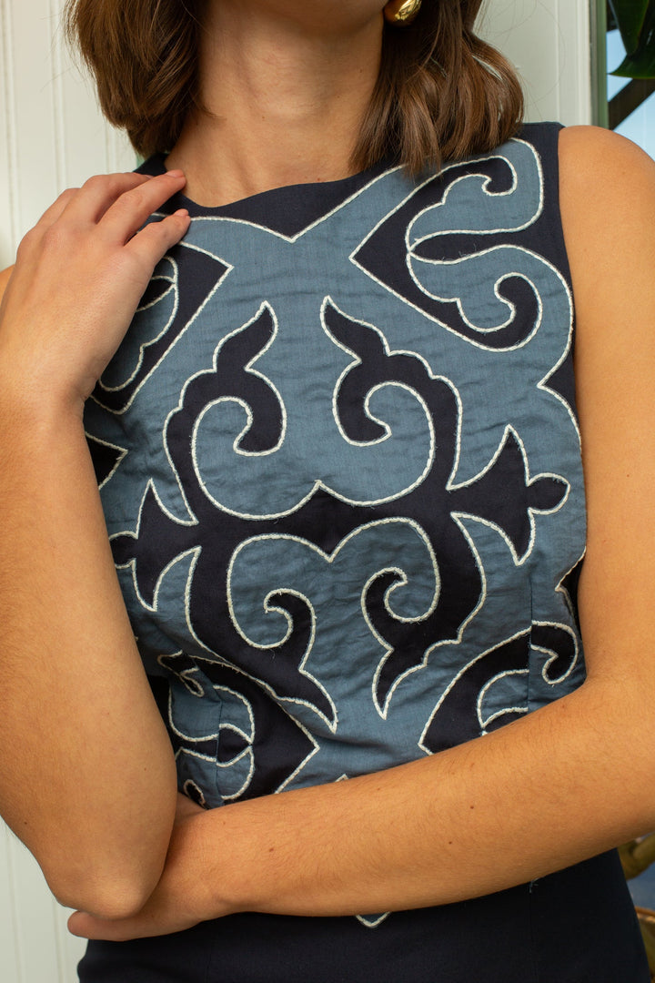 Francis Midi - Navy/Light Blue