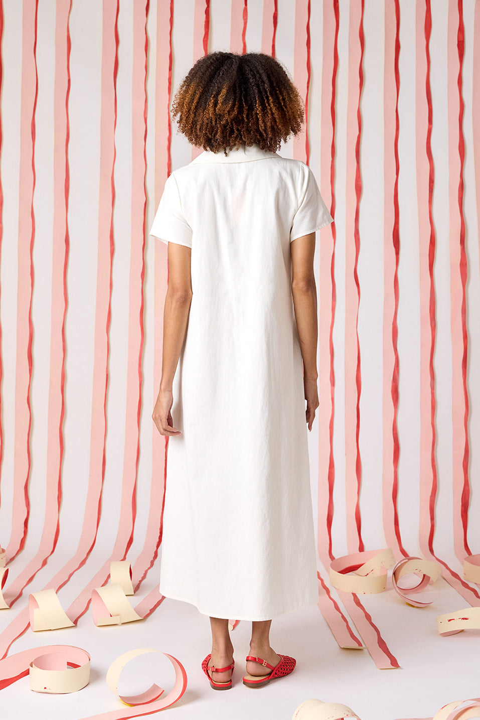 Franny Dress - Ivory Embroidery