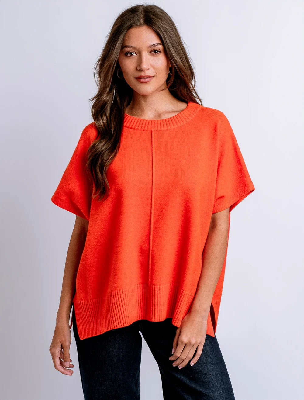 Gwyneth 'Caroline' Top-Orange Flame-One Size