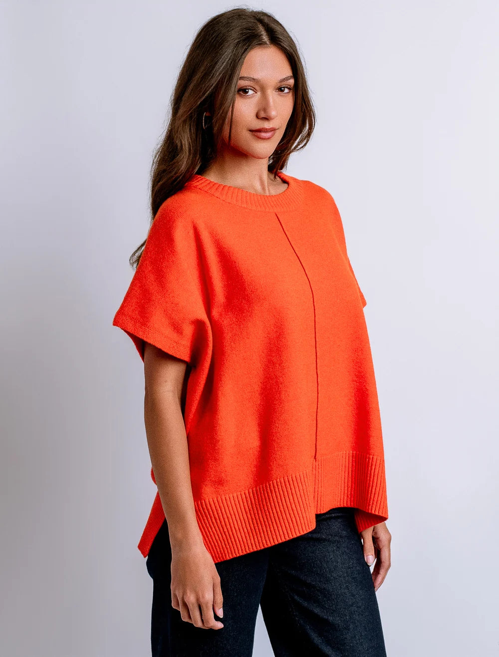 Gwyneth 'Caroline' Top-Orange Flame-One Size