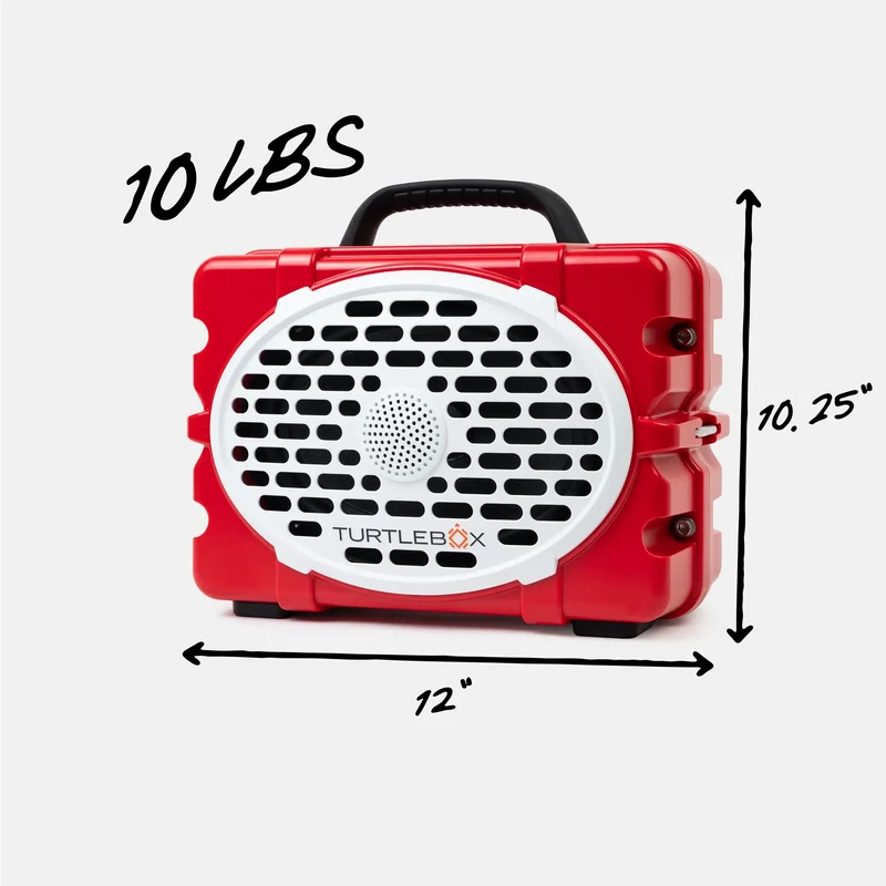 Turtlebox GEN 3 - Red/White/Black