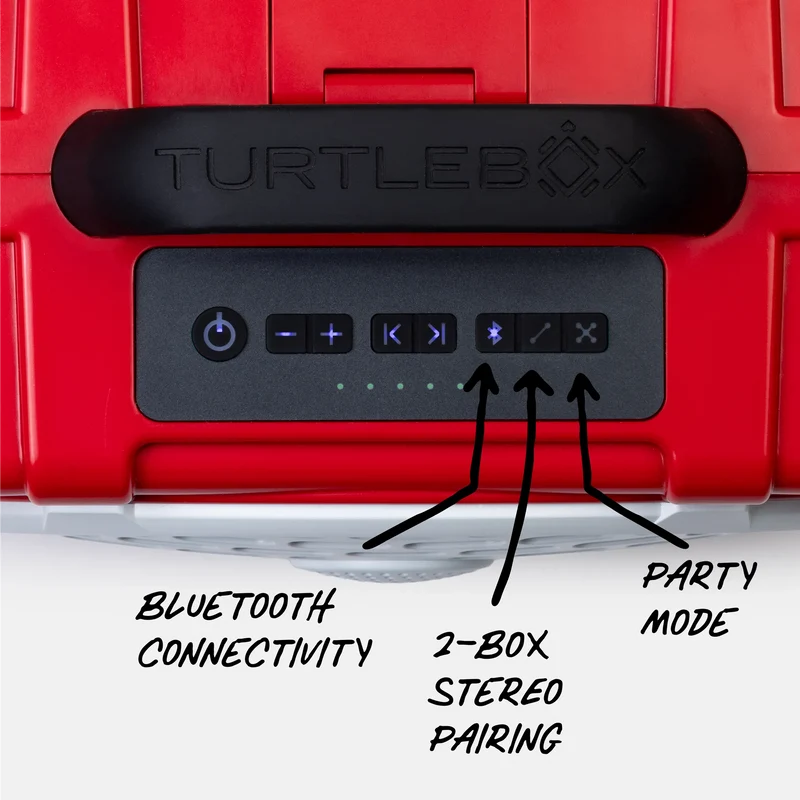 Turtlebox GEN 3 - Red/White/Black